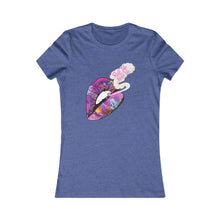 Load image into Gallery viewer, Women's Lip Art Tee — 'Kiss the World' Graphic Shirt