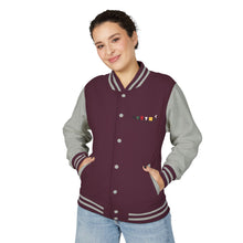 Load image into Gallery viewer, Letterman Jacket - Retro Color Block 'Hustle' Chest Logo