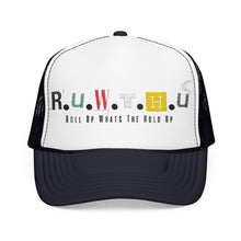 Load image into Gallery viewer, Trucker Hat — Rusted Retro Gas Pump Logo (Foam Front)