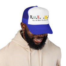 Load image into Gallery viewer, Trucker Hat — Rusted Retro Gas Pump Logo (Foam Front)