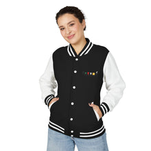 Load image into Gallery viewer, Letterman Jacket - Retro Color Block 'Hustle' Chest Logo