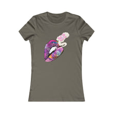 Load image into Gallery viewer, Women's Lip Art Tee — 'Kiss the World' Graphic Shirt