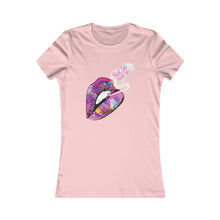 Load image into Gallery viewer, Women's Lip Art Tee — 'Kiss the World' Graphic Shirt
