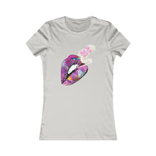 Load image into Gallery viewer, Women's Lip Art Tee — 'Kiss the World' Graphic Shirt