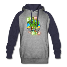 Load image into Gallery viewer, Colorblock Hoodie - heather gray/navy