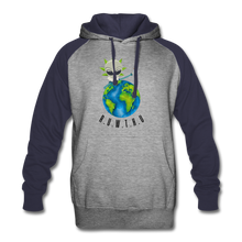 Load image into Gallery viewer, Colorblock Hoodie - heather gray/navy
