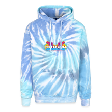 Load image into Gallery viewer, Adult Tie Dye Hoodie - blue lagoon