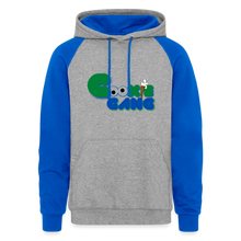 Load image into Gallery viewer, Colorblock Hoodie - heather grey/royal