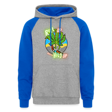 Load image into Gallery viewer, Colorblock Hoodie - heather grey/royal