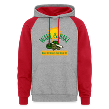 Load image into Gallery viewer, Colorblock Hoodie - heather grey/red