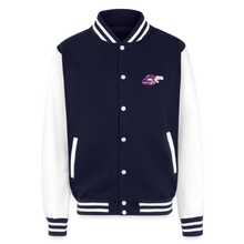 Load image into Gallery viewer, Unisex College Sweat Jacket - navy/white