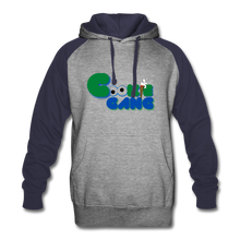Load image into Gallery viewer, Colorblock Hoodie - heather gray/navy