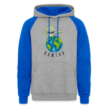 Load image into Gallery viewer, Colorblock Hoodie - heather grey/royal