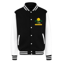 Load image into Gallery viewer, Just Hoods Heavyweight Letterman Jacket - black/white