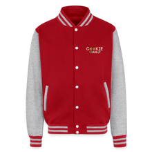 Load image into Gallery viewer, Unisex College Sweat Jacket - red/heather grey
