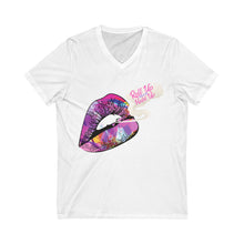 Load image into Gallery viewer, Unisex Jersey Short Sleeve V-Neck Tee