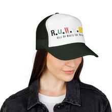 Load image into Gallery viewer, Trucker Hat — Rusted Retro Gas Pump Logo (Foam Front)