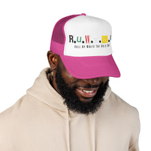 Load image into Gallery viewer, Trucker Hat — Rusted Retro Gas Pump Logo (Foam Front)