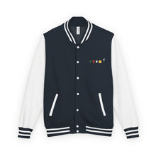 Load image into Gallery viewer, Letterman Jacket - Retro Color Block 'Hustle' Chest Logo