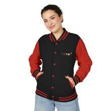Load image into Gallery viewer, Letterman Jacket - Retro Color Block 'Hustle' Chest Logo