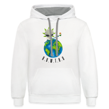 Load image into Gallery viewer, Contrast Hoodie - white/gray