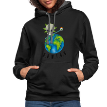 Load image into Gallery viewer, Contrast Hoodie - black/asphalt