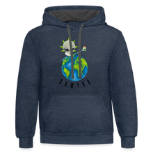 Load image into Gallery viewer, Contrast Hoodie - indigo heather/asphalt