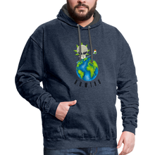 Load image into Gallery viewer, Contrast Hoodie - indigo heather/asphalt