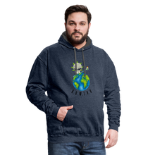 Load image into Gallery viewer, Contrast Hoodie - indigo heather/asphalt