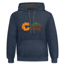 Load image into Gallery viewer, Contrast Hoodie - indigo heather/asphalt