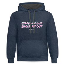 Load image into Gallery viewer, Contrast Hoodie - indigo heather/asphalt