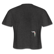 Load image into Gallery viewer, Women's Cropped T-Shirt - deep heather