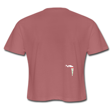 Load image into Gallery viewer, Women's Cropped T-Shirt - mauve