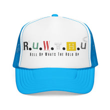 Load image into Gallery viewer, Trucker Hat — Rusted Retro Gas Pump Logo (Foam Front)

