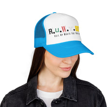 Load image into Gallery viewer, Trucker Hat — Rusted Retro Gas Pump Logo (Foam Front)
