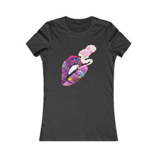 Load image into Gallery viewer, Women's Lip Art Tee — 'Kiss the World' Graphic Shirt
