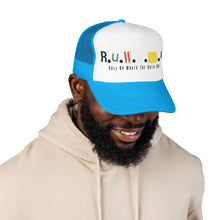 Load image into Gallery viewer, Trucker Hat — Rusted Retro Gas Pump Logo (Foam Front)
