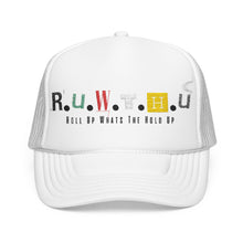 Load image into Gallery viewer, Trucker Hat — Rusted Retro Gas Pump Logo (Foam Front)
