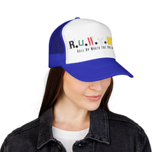 Load image into Gallery viewer, Trucker Hat — Rusted Retro Gas Pump Logo (Foam Front)
