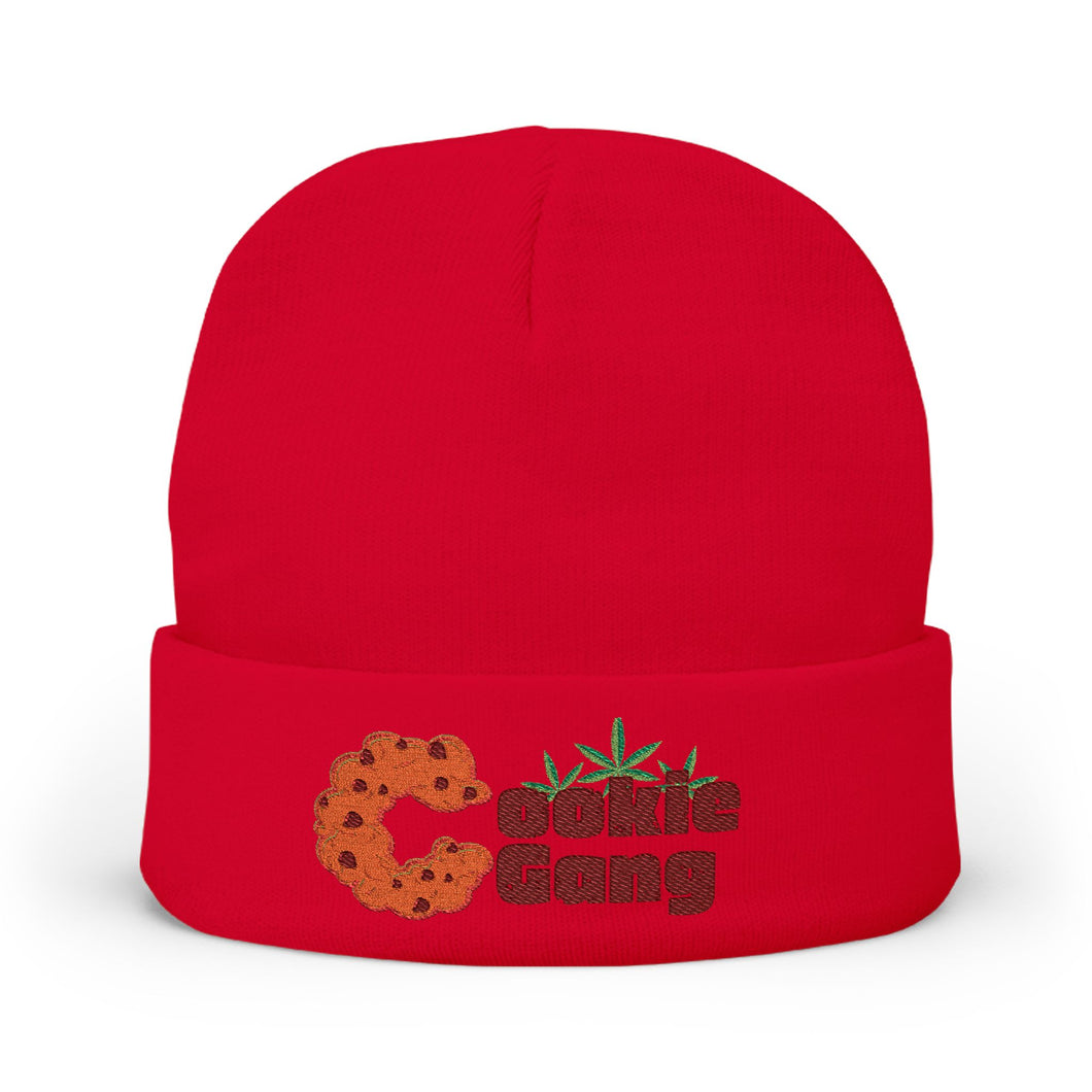 Cookie Gang Knit Beanie, Cozy Winter Hat, Personalized Embroidered Beanie, Gift for Cookie Lovers, Cute Fashion Accessory