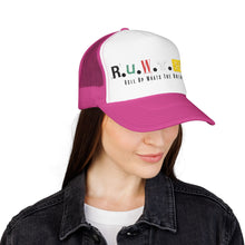 Load image into Gallery viewer, Trucker Hat — Rusted Retro Gas Pump Logo (Foam Front)

