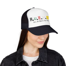 Load image into Gallery viewer, Trucker Hat — Rusted Retro Gas Pump Logo (Foam Front)

