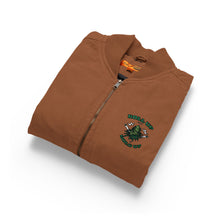 Load image into Gallery viewer, Embroidered Washed Duck Cloth Vest — Durable Workwear Vest with Green Camo Patch
