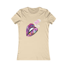 Load image into Gallery viewer, Women's Lip Art Tee — 'Kiss the World' Graphic Shirt
