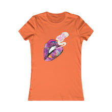 Load image into Gallery viewer, Women's Lip Art Tee — 'Kiss the World' Graphic Shirt
