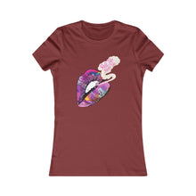 Load image into Gallery viewer, Women's Lip Art Tee — 'Kiss the World' Graphic Shirt
