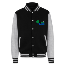 Load image into Gallery viewer, Unisex College Sweat Jacket - black/heather grey
