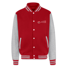 Load image into Gallery viewer, Unisex College Sweat Jacket - red/heather grey
