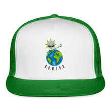 Load image into Gallery viewer, Trucker Hat - white/kelly green
