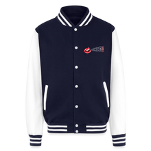 Load image into Gallery viewer, Unisex College Sweat Jacket - navy/white
